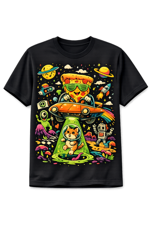 MC Fashionable T-Shirt Cute Quirky Design One-Size